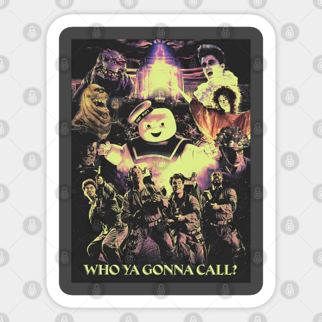 Who Ya Gonna Call? Sticker by creativespero